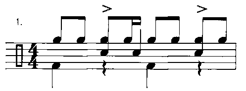 Ритмические рисунки для ударных в различных стилях