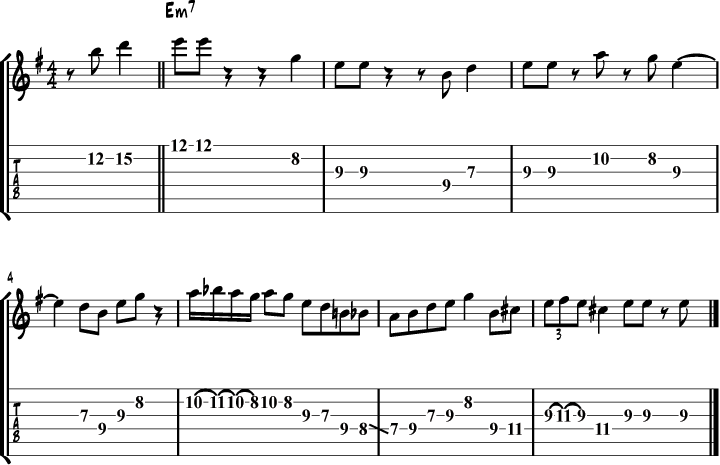 Kenny Burrell My Favorite Things Solo Lick Transcription