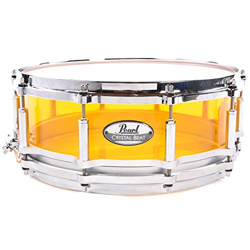 Pearl 5x14 Crystal Beat Акриловый свободный плавающий малый барабан Tangerine Glass