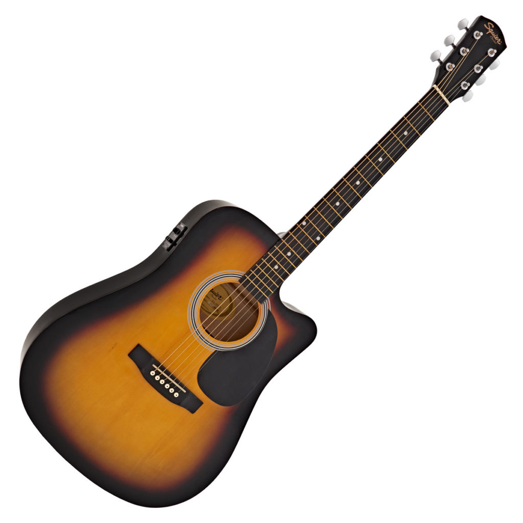 Электроакустическая гитара Squier SA-105CE, sunburst