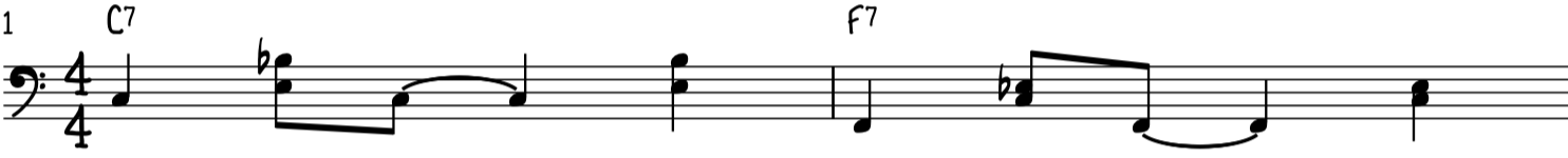 Легкий фанковый блюзовый фортепианный паз левой руки для баса