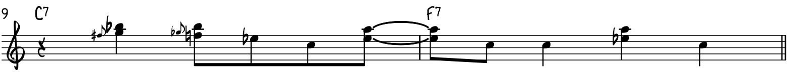 Легкий фанковый блюзовый фортепианный рифф с большим количеством блюзовых слайдов и гармонизированных нот.