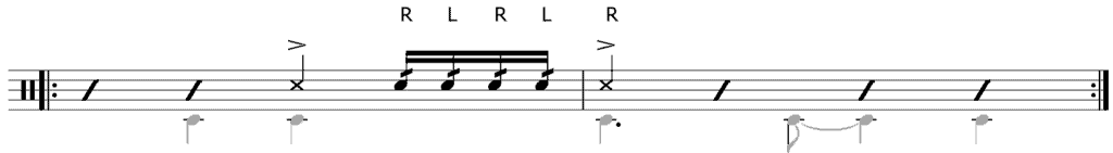 тембровая заливка abanico нотная запись для игры на латинских барабанах